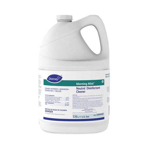 Morning Mist Neutral Disinfectant Cleaner, Fresh Scent, 1 gal Bottle-(DVO5283038)