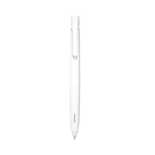 bLen Gel Pen, Retractable, Fine 0.7 mm, Black Ink, White Barrel, Dozen-(ZEB41400)