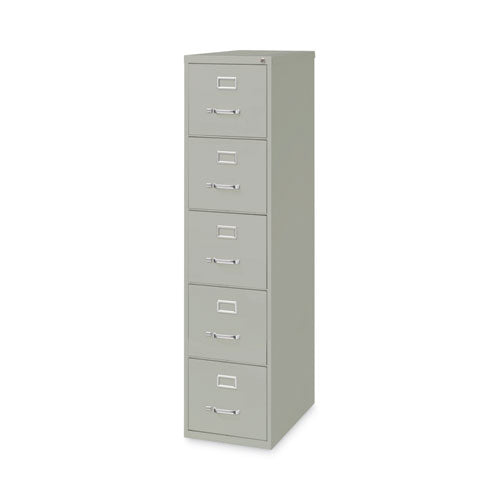 Vertical Letter File Cabinet, 4 Letter-Size File Drawers, Light Gray, 15 x 26.5 x 61.37-(HID17779)