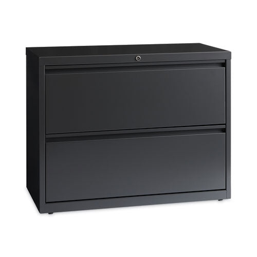 Lateral File Cabinet, 2 Letter/Legal/A4-Size File Drawers, Charcoal, 36 x 18.62 x 28-(HID16065)