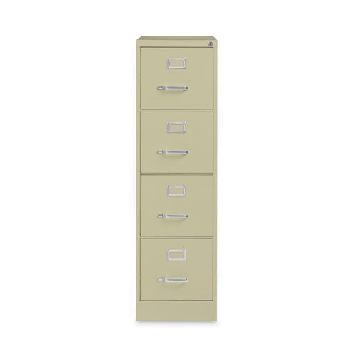 Vertical Letter File Cabinet, 4 Letter-Size File Drawers, Putty, 15 x 26.5 x 52-(HID14028)