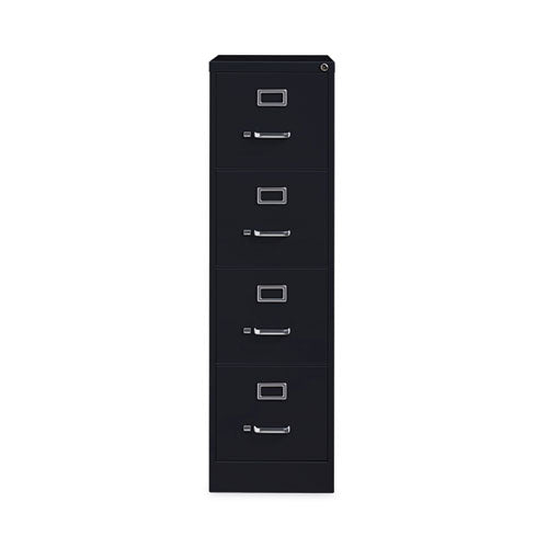 Vertical Letter File Cabinet, 4 Letter-Size File Drawers, Black, 15 x 22 x 52-(HID17892)