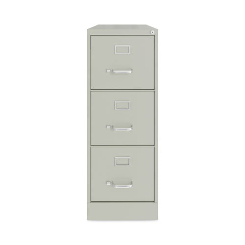 Vertical Letter File Cabinet, 3 Letter-Size File Drawers, Light Gray, 15 x 22 x 40.19-(HID24857)