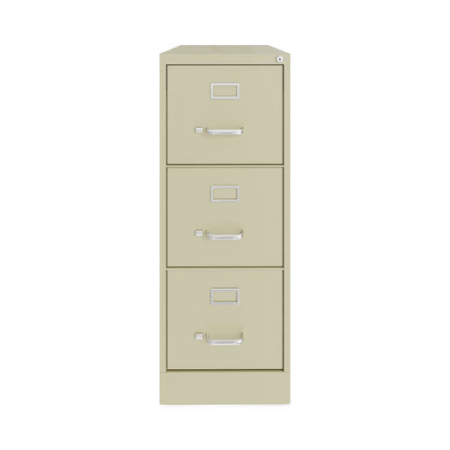 Vertical Letter File Cabinet, 3 Letter-Size File Drawers, Putty, 15 x 22 x 40.19-(HID24855)