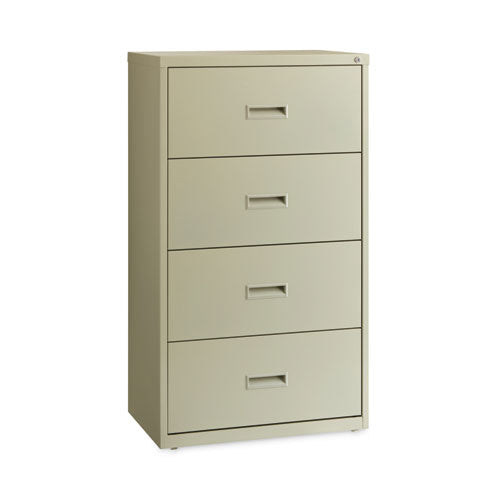 Lateral File Cabinet, 4 Letter/Legal/A4-Size File Drawers, Putty, 30 x 18.62 x 52.5-(HID14956)