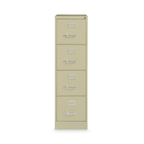 Vertical Letter File Cabinet, 4 Letter-Size File Drawers, Putty, 15 x 22 x 52-(HID17891)