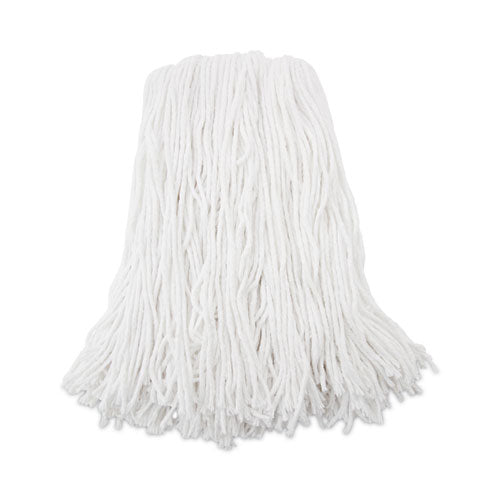 Premium Cut-End Wet Mop Heads, Rayon, 16oz, White, 12/Carton-(BWK216RCT)