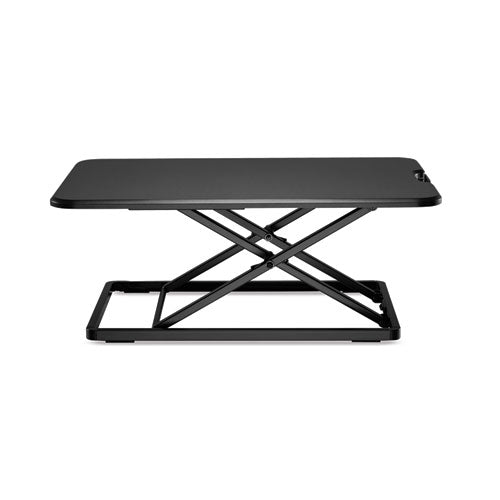 AdaptivErgo Single-Tier Sit-Stand Lifting Workstation, 26.4" x 18.5" x 1.8" to 15.9", Black-(ALEAEWR8B)