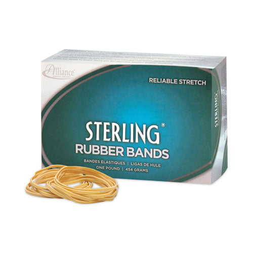 Sterling Rubber Bands, Size 19, 0.03" Gauge, Crepe, 1 lb Box, 1,700/Box-(ALL24195)