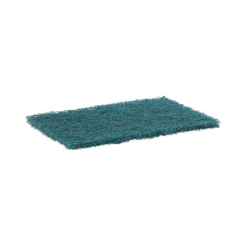 Heavy-Duty Scour Pad, 6 x 9, Green 15/Carton-(BWK186)