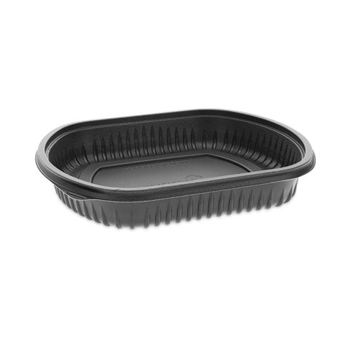 Clearview Micromax Microwavable Container, 36 oz, 9.38 x 8 x 1.5, Black, Plastic, 250/Carton-(PCT0CN846360000)