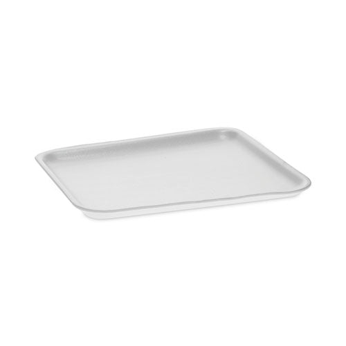 Supermarket Tray, #8S, 10 x 8 x 0.65, White, Foam, 500/Carton-(PCT0TF108S00000)