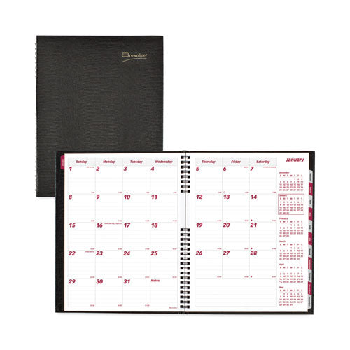 CoilPro 14-Month Ruled Monthly Planner, 11 x 8.5, Black Cover, 14-Month (Dec to Jan): 2022 to 2024-(REDCB1262CBLK)