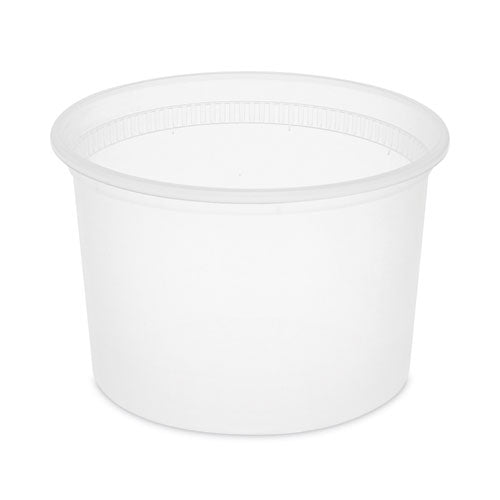 Newspring DELItainer Microwavable Container, 64 oz, 4.5 x 4.5 x 6.35, Natural, Plastic, 120/Carton-(PCTL6064)