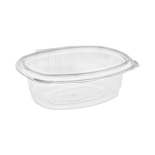 EarthChoice Recycled PET Hinged Container, 24 oz, 7.38 x 5.88 x 2.38, Clear, Plastic, 280/Carton-(PCTYCA910240000)