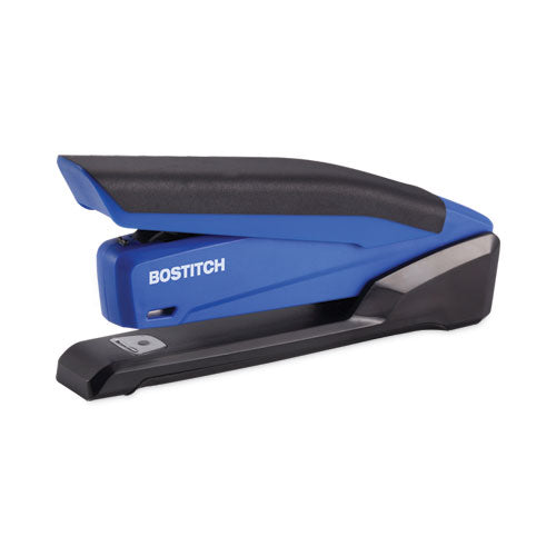 InPower Spring-Powered Desktop Stapler with Antimicrobial Protection, 20-Sheet Capacity, Blue/Black-(ACI1122)