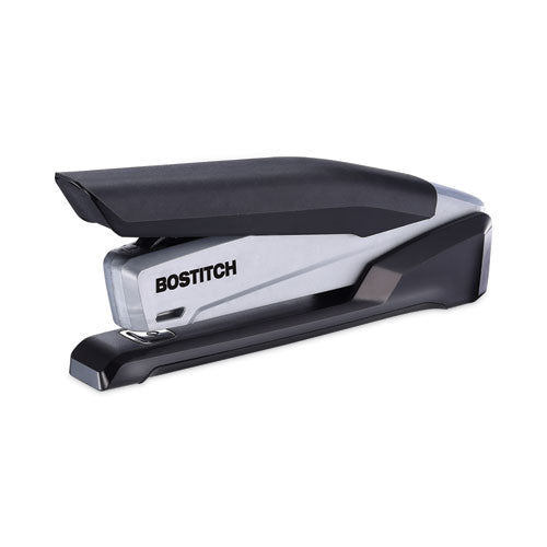 InPower Spring-Powered Desktop Stapler with Antimicrobial Protection, 20-Sheet Capacity, Black/Gray-(ACI1100)