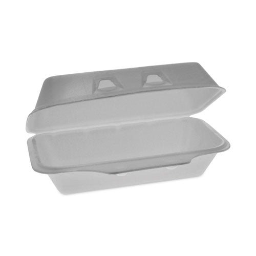 SmartLock Foam Hinged Lid Container, Medium, 8.75 x 4.5 x 3.13, White, 440/Carton-(PCTYHLW01840000)