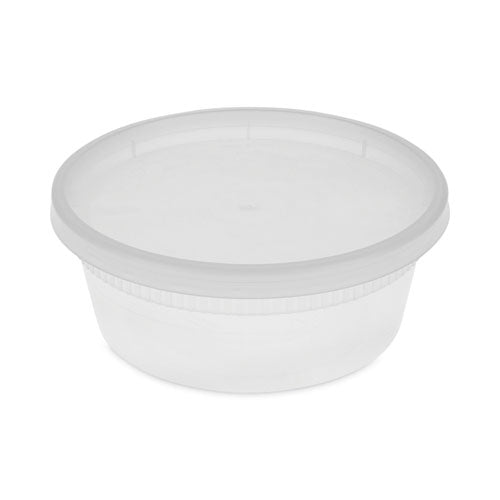 Newspring DELItainer Microwavable Container, 8 oz, 1.13 x 2.8 x 1.33, Clear, Plastic, 240/Carton-(PCTYL2508)