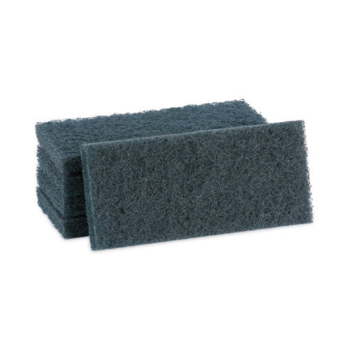 Medium-Duty Scour Pad, 10 x 4.63, Blue, 20/Carton-(BWK402)