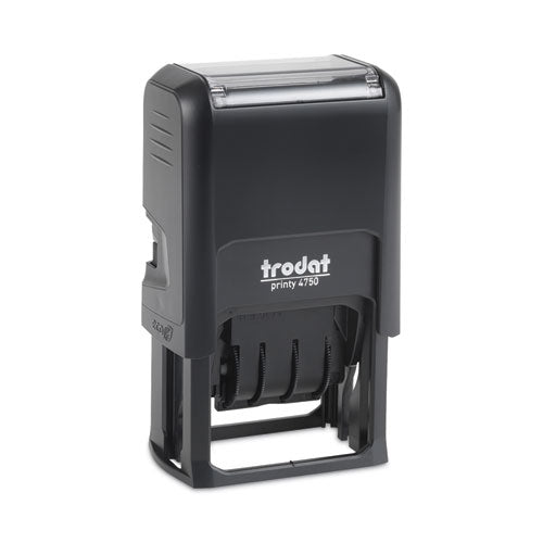 Printy Self-Inking Custom Number Stamp, 1.63" x 1", Black/Blue/Red-(USSE4750N)