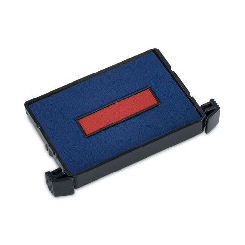 E4750 Printy Replacement Pad for Trodat Self-Inking Stamps, 1" x 1.63", Blue/Red-(USSP4750BR)