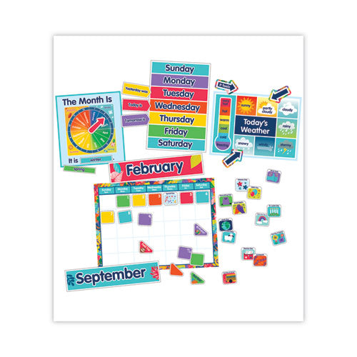 Calendar Bulletin Board Set, One World, 134 Pieces-(CDP110486)