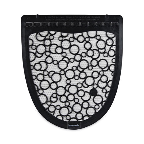 Urinal Mat 2.0, Rubber, 17.5 x 20, Black/White, 6/Carton-(BWKUMBW)