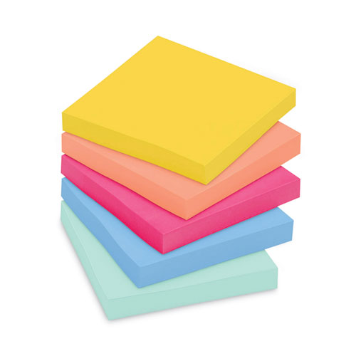 Note Pads in Summer Joy Collection Colors, 3" x 3", Summer Joy Collection Colors, 90 Sheets/Pad, 12 Pads/Pack-(MMM65412SSJOY)