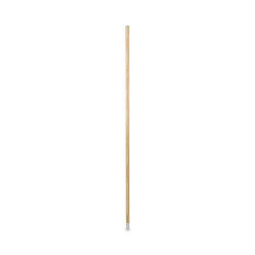 Lie-Flat Screw-In Mop Handle, Lacquered Wood, 1.13" dia x 54", Natural-(BWK833)