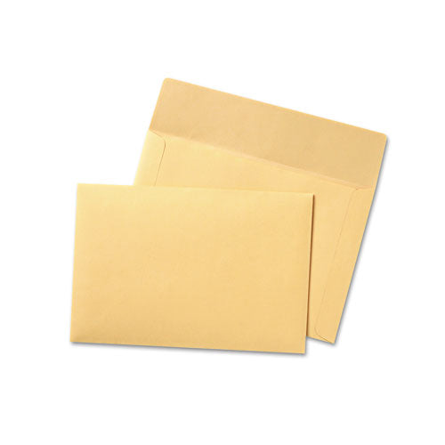 Filing Envelopes, Letter Size, Cameo Buff, 100/Box-(QUA89604)