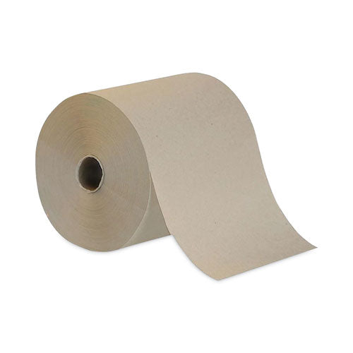 Hardwound Towel, 1-Ply, Brown, 800 ft, 6 Rolls/Carton-(BAE55583)