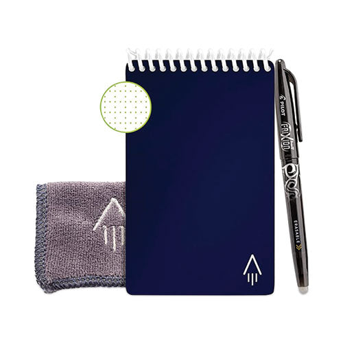 Mini Notepad, Midnight Blue Cover, Dot Grid Rule, 3 x 5.5, White, 24 Sheets-(RKBEVRMRCDF)