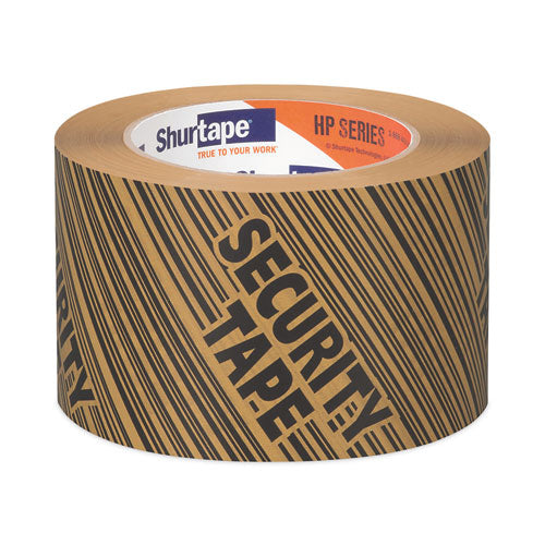 HP 240 Packing Tape, 2.83" x 109.36 yds, Tan with Black Print, 24/Carton-(SHU101853)