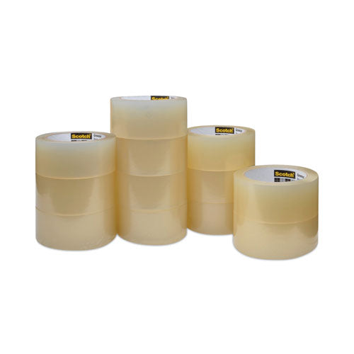 Greener Commercial Grade Packaging Tape, 3" Core, 1.88" x 54.6 yds, Clear, 12/Pack-(MMM3750GCS12)