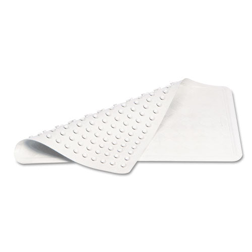 Safti-Grip Latex-Free Vinyl Bath Mat, 14 x 22.5, White, 4/Carton-(RCP1982724)