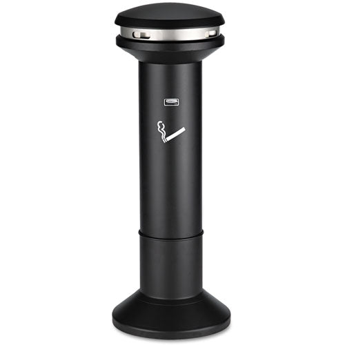 Infinity Ultra-High Capacity Smoking Receptacle, 6.7 gal, 15.5 dia x 41.5h, Black-(RCP9W34BLA)