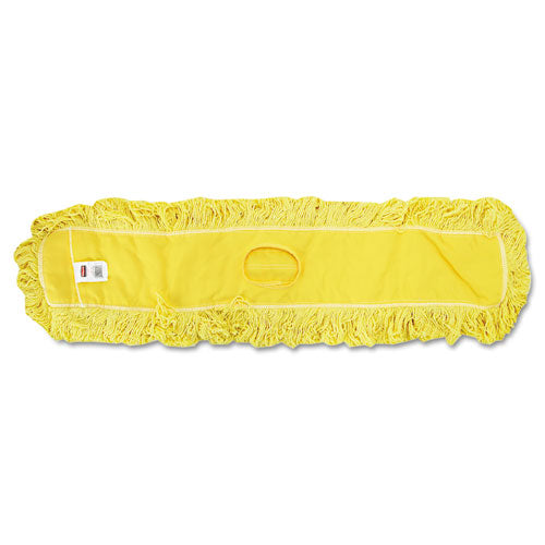 Trapper Commercial Dust Mop, Looped-end Launderable, 5" x 48", Yellow-(RCPJ15700YEL)