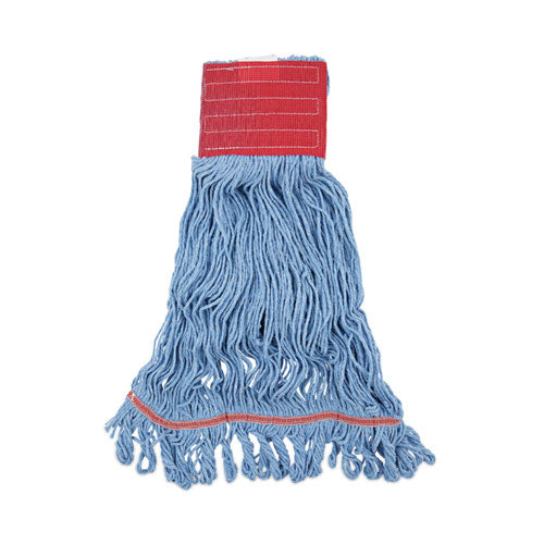 Pro Loop Web/Tailband Mop Head, Blue, Large, 12/Carton-(BWK1800LBDZ)