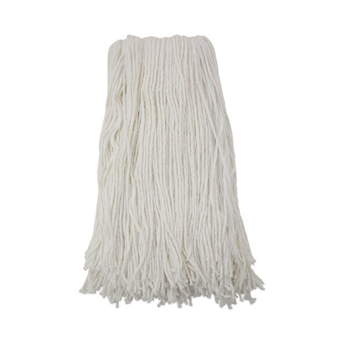 Cut-End Wet Mop Head, Rayon, No. 32, White-(BWK2032R)