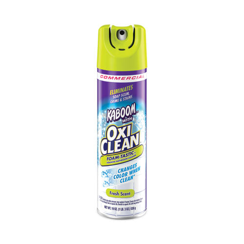 Foamtastic Bathroom Cleaner, Fresh Scent, 19 oz Spray Can, 8/Carton-(CDC5703700071CT)