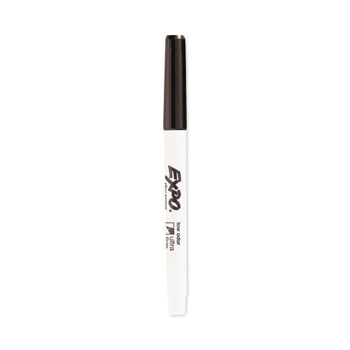 Low-Odor Dry-Erase Marker, Extra-Fine Needle Tip, Black-(SAN1871131)