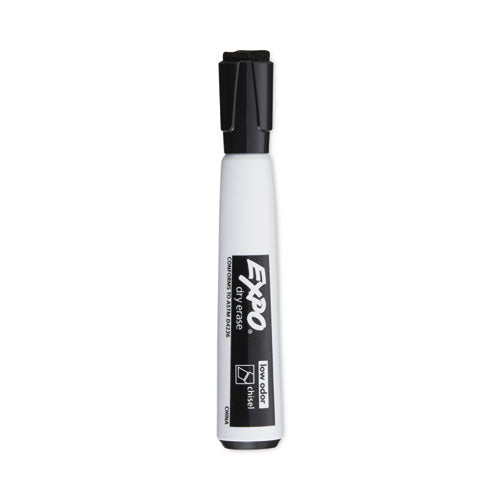 Magnetic Dry Erase Marker, Broad Chisel Tip, Black, 4/Pack-(SAN1944729)