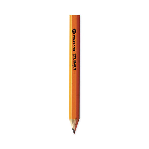 Golf and Pew Pencil, HB (#2), Black Lead, Yellow Barrel, 144/Box-(UNV24264)