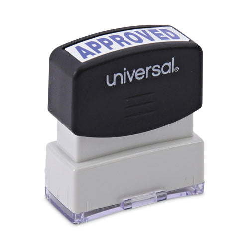 Message Stamp, APPROVED, Pre-Inked One-Color, Blue-(UNV10043)