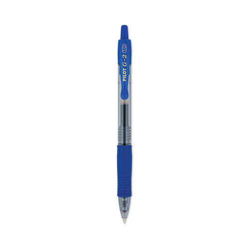 G2 Premium Gel Pen, Retractable, Bold 1 mm, Blue Ink, Smoke Barrel, Dozen-(PIL31257)