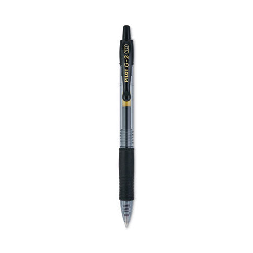 G2 Premium Gel Pen, Retractable, Bold 1 mm, Black Ink, Smoke Barrel, Dozen-(PIL31256)