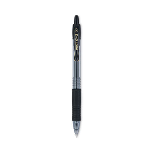 G2 Premium Gel Pen, Retractable, Fine 0.7 mm, Black Ink, Smoke Barrel, Dozen-(PIL31020)