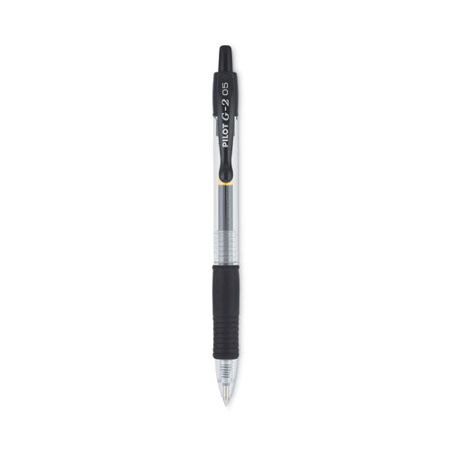 G2 Premium Gel Pen, Retractable, Extra-Fine 0.5 mm, Black Ink, Smoke Barrel, Dozen-(PIL31002)