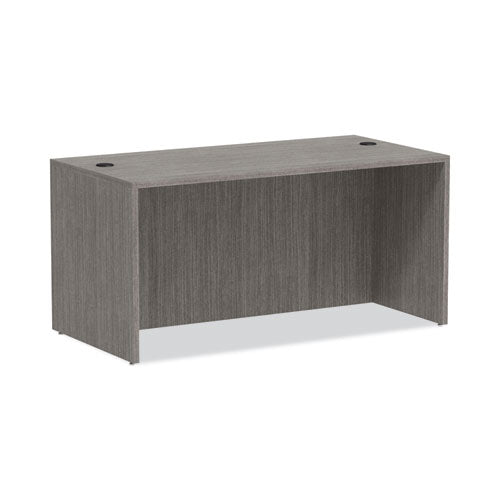 Alera Valencia Series Straight Front Desk Shell, 59.13" x 29.5" x 29.63", Gray-(ALEVA216030GY)